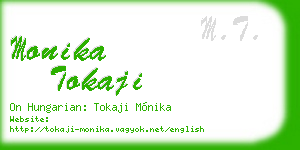 monika tokaji business card